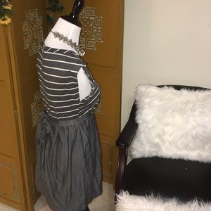 Cotton fit and flare dress.